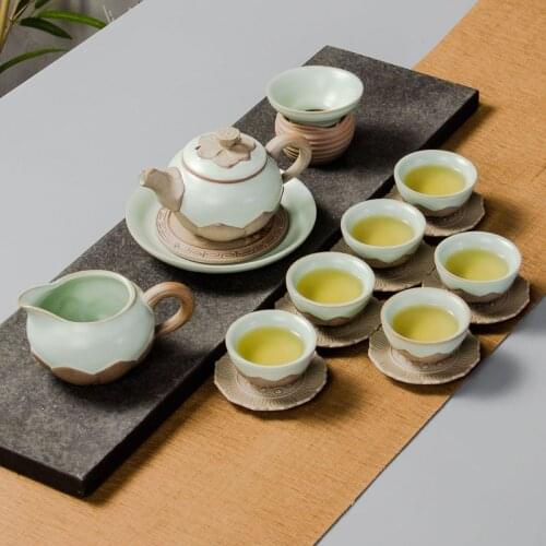 Ceramic Teapot with 6 Tea Cups tea strainer Teaware Set Teaset Teapot Kettles Porcelain Chinese Kung Fu Tea Sets Drinkware