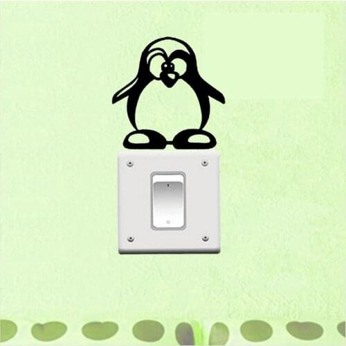 Animal Wall Sticker Transfer Penguins Art Removable Vinyl Living Room Switch Decal 3SS0231