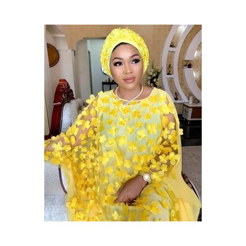 2020 New Heavy Industry Fresh Clear Print High-end Vacation Style Slash Neck Full Sleeve Chiffon Loose Women Maxi Dress