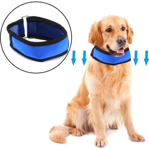 Pet Cooling Collar Dog Adjustable Chain Cooling Collar With Removable Gel Pack Pet Cooling Summer Cool Ice Heatstroke Collar