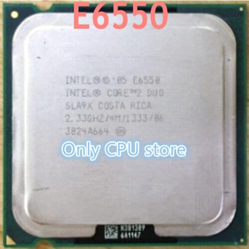 Free shipping best E6550 Desktop For Intel Core 2 Duo processor Cpu 2.33GHz 4MB/1333MHz LGA 775