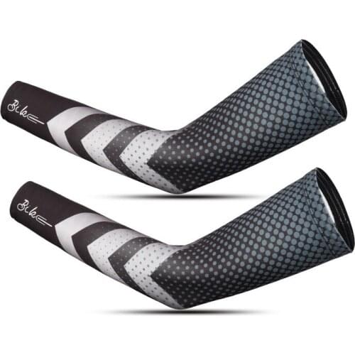 Ice Silk Sport Arm Sleeves Cycling Arm Sleeves Cover UV Protection Outdoor Running Basketball Summer Racing MTB Bike Arm Sleeve