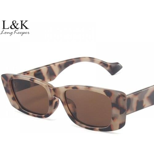 Vintage Square Sunglasses Women Retro Small Rectangle Sun Glasses Female Clear Green Pink Eyewears UV400 Lunette De Soleil