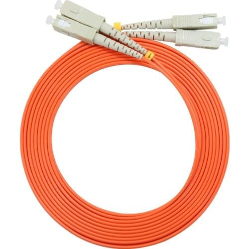 YOUYSI 10PCS 1000Mbps Multimode fiber jumper SC-SC fiber patch cord SC/UPC-SC/UPC MM Duplex OM2 1m 2m 3m 5m 10m
