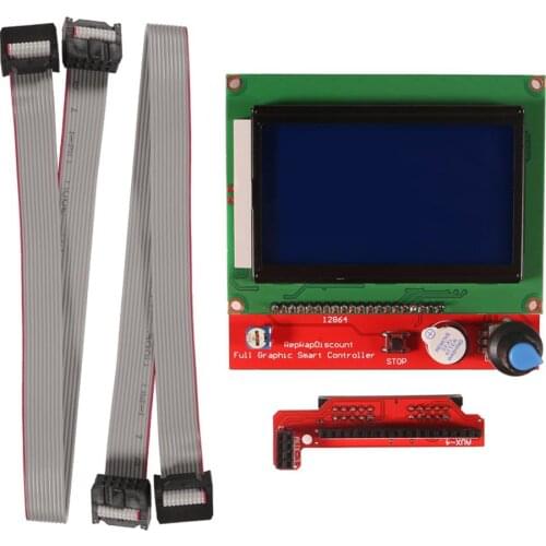 LCD12864 Controller Switch Board 2 piece 30cm Cable LCD Control Panel 3D Printer Electric Magic Controller