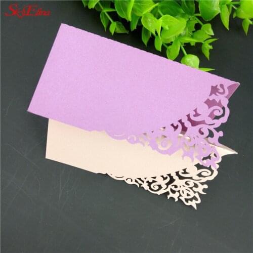 100/50/10PCS Luxury Wedding Invitations Card Elegant Bride and Groom Invitation Card Favor Wedding Party Decoration 5Z