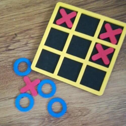 2021 Tic-Tac-Toe Toy Puzzle Game Strategy XO Chess Noughts And Crosses Kids Children Board Games Indoor Playing Entertainment