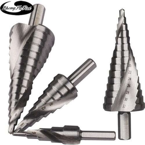 4-12 4-20 4/32 Spiral Groove High Speed Steel Multi-Functional Multi-Purpose Positioning Step Drill Sheet Drilling