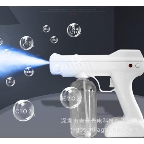 Rechargeable Electrostatic Battery Fogger Machine Portable Sprayer Gun wireless chargeing Nano Blue Ray Atomizer Office School