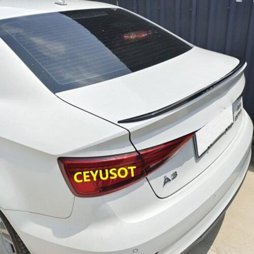 CEYUSOT FOR Trunk Car Spoiler Accessories NEW Audi A5 S5 Sedan PU Material Rear LIP Refit WING Tail Decoration Body Kit 2014-22