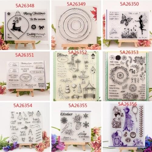 Fairy Butterfly Transparent Silicone Clear Rubber Stamp Diary Scrapbooking DIY L4MB