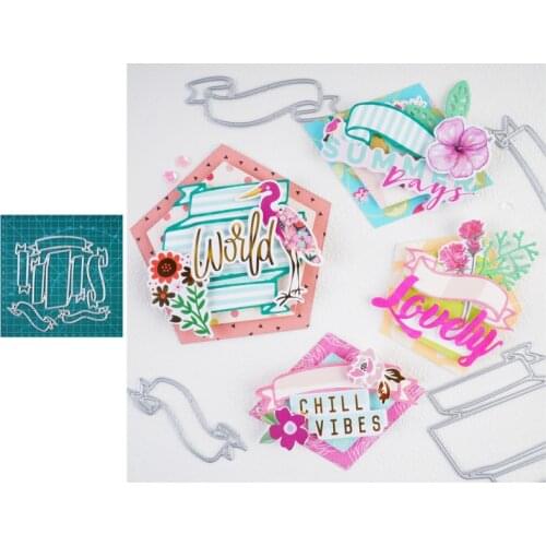InLoveArts Banner Metal Cutting Dies DIY Scrapbooking Photo Album Decorative Embossing Paper Card Crafts Dies New 2021 for dies