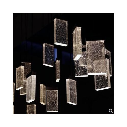 Chandelier Hotel Lobby Starlight Net Red Duplex Staircase Villa Restaurant Bar Zhongdao Taiwan Crystal Art Chandelier