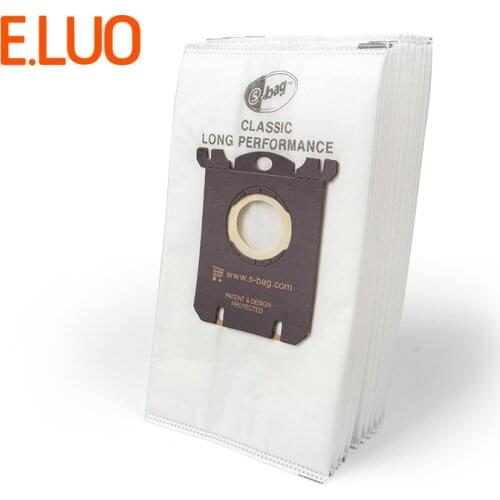 10 pcs S-BAG white non-woven fabric Vacuum cleaner bags and filter dust bags vacuum cleaner parts for FC8202