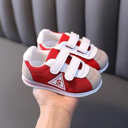 Fashion Kids Casual Shoes Outdoor Breathable Lightweight Boys Footwear Quality Comfortable Anti-skid Children Sneakers E721