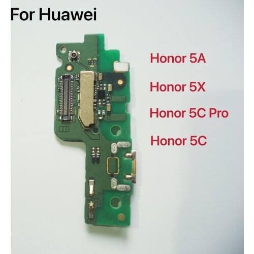 New Microphone Module+USB Charging Port Board Flex Cable Connector Parts For Huawei Honor Play 5A 5C Pro 5X Replacement