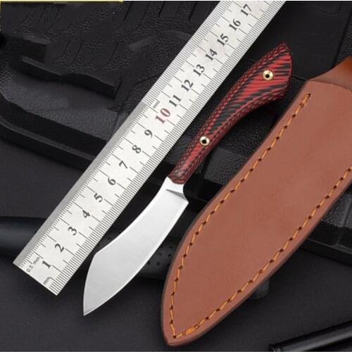 KESIWO Fixed blade Knife D2 Tactical Camping Hunting Survival Kitchen Rescue EDC Outdoor G10 handle utility straight Tool Knife