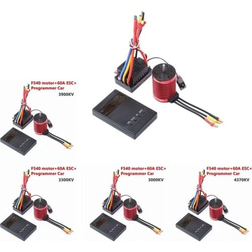 Upgrade RC F540 Brushless Motor 60A ESC Programmer Card for 1/10 RC Car Redcat Electric Volcano EPX Blackout XTE