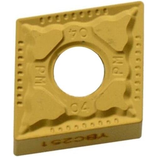 Original CNMG120404 CNMG120408 CNMG120412 PM YBC251 CNMG 120404 120408 120412 Carbide Inserts for semi-finishing Steel Lathe