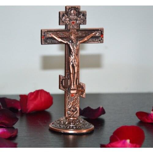 Christian jesu crafts retro cross Jesus gift ornament Catholic Holy art crucifix rood Catholicism figure