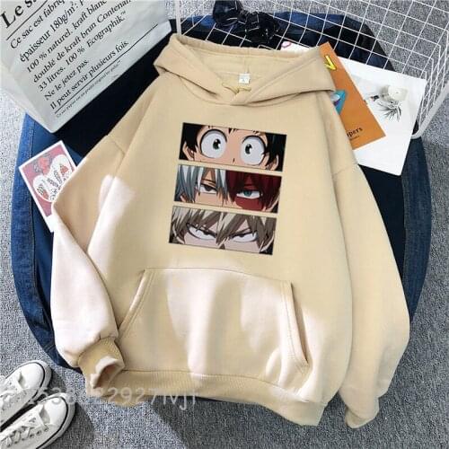 My Hero Academia Men Female Hoodies Autumn Casual Pullover Sweats Hoodie Fashion Sweatshirts Japan Anime Hip Hop Sweatshirt Clot