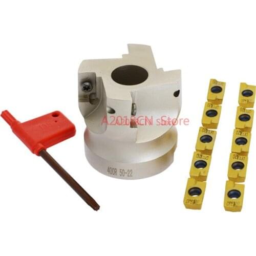 BAP400R 50 22 4T BAP 400R 63 22 4T BAP 400R 80 22 4T Flute Face End Mill Flat Cutter +10pcs APMT1604PDER Carbide Inserts