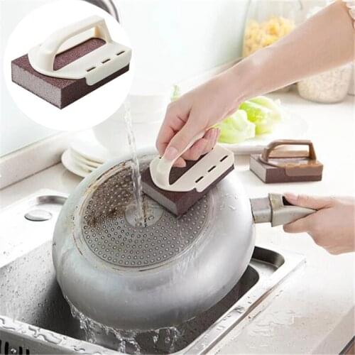 Magic Carborundum Sponge Melamine Emery Sponge Pot Brush for Removeing Rust Pan Descaling Clean Rub For Kitchen Accessories