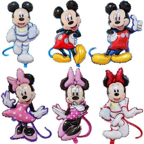 Disney Mickey Minnie Aluminum Film Balloon Birthday Party Decoration Balloon Cute Style Cartoon Character Balloon