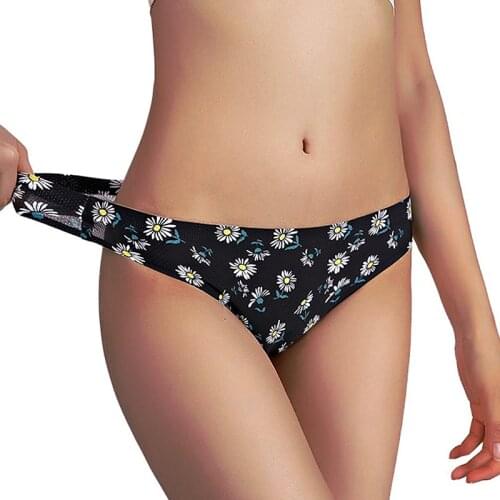 Womens Panties Sexy Sensual Underwear Print G-String Thong T-back Briefs Lingerie Seamless Low Waist Underpants Intimates