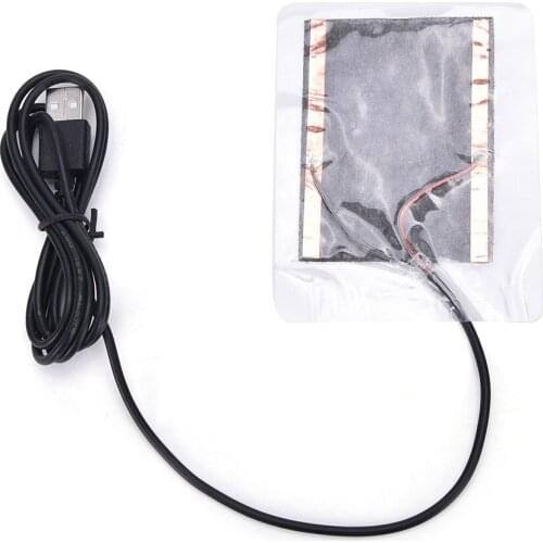 1Pcs 10*8CM Portable USB Warmer Heating Heater Plate Winter Warm For Mouse Pad Shoes Golves Electric Heating Pads Wholesale