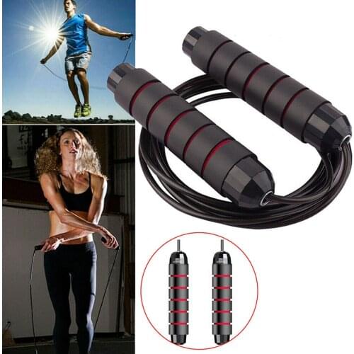 Newest 1PC Bearing Jump Rope for Gym Home Adjustable Fitness Skipping Rope Exercise Skipping Rope Steel Wire Sports Equipment