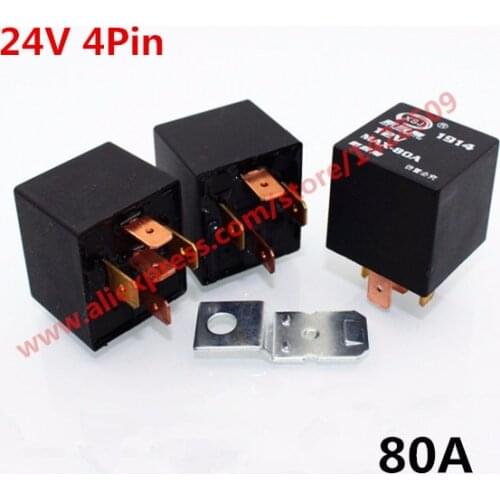 10 Sets 24V 80A DC JD1912 4 Pin Automobile Relay Air Conditioning Fan Distance Light Horn Relay
