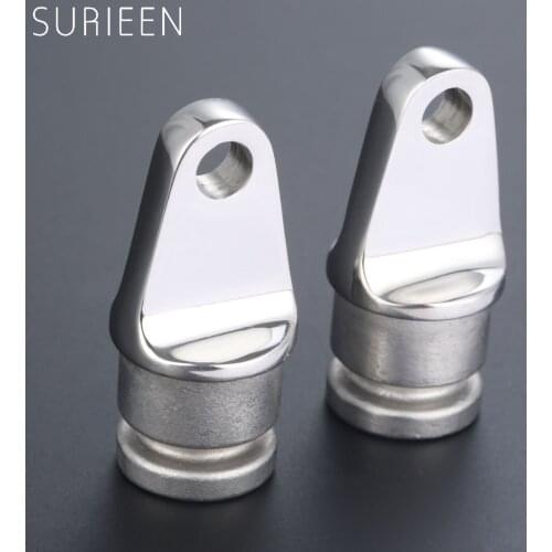 2 Pcs End Plug Top Inserts For 22mm 7/8" Pipe Tube Stainless Steel Bimini Canopy Fittings Inside Eye End Boat Accessories Marine