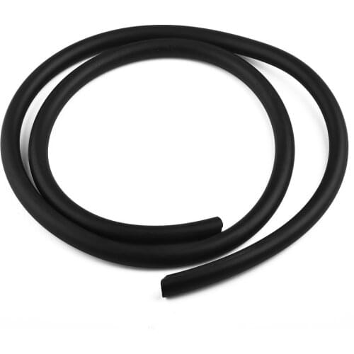 6mm 1/4" ID Full Silicone Fuel Air Vacuum Hose Line Pipe Tube 1 Meter Black High Temperature Resistance Anti-aging