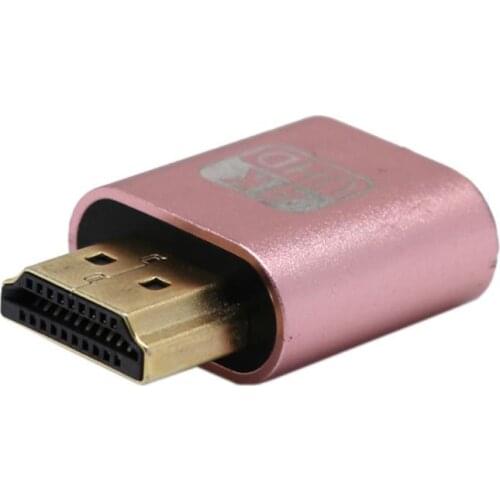 HDMI-compatible Virtual Display Adapter 4k DDC EDID Dummy Plug Virtual Display Adapter Support 1920x1080P For BTC Mining Miner