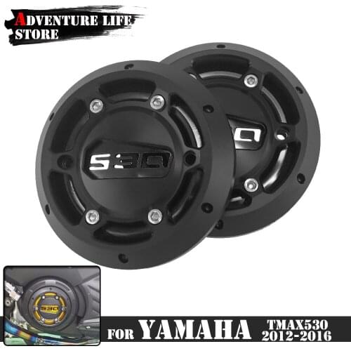 Motorcycle Aluminum Engine Stator Cover Guard 2PCS For Yamaha 530 T MAX 530 TMAX530 Falling Protection Crash Pad Sliders T-MAX