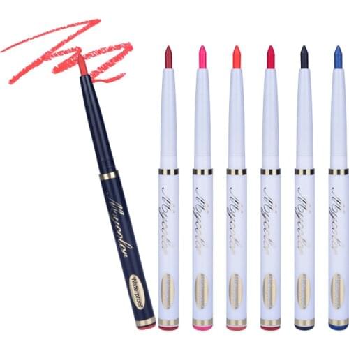 Automatic rotating eyebrow pencil eyeliner lip liner is waterproof and durable jumbo lip liner lip liner crayon big lips apple