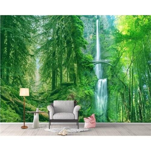 Beibehang Custom wallpaper murals fashion casual green tree forest wood landscape tooling background wall papel de parede