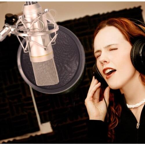 Free Shipping !!! One Set Audio Microphone Condenser Recording Studio Mics Music Recording Studio Microphone YR03