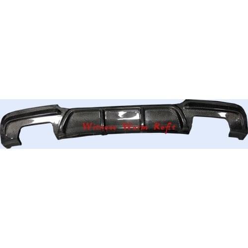 Carbon Fiber Rear Bumper Lip Diffuser Spoiler Protector for BMW 3 Series E90 MTech with M sport edition splitter 05-11