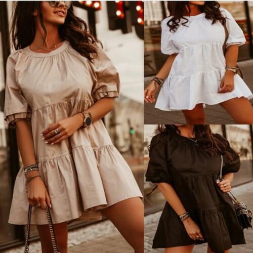 CHURSES Summer Dresses With Sleeves