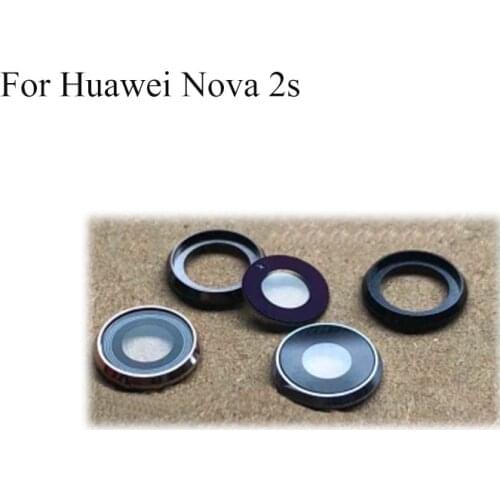 For Huawei Nova 2s 2 s Rear Back Camera Glass Lens +Camera Cover Circle Housing Parts Replacement For Huawei Nova2s