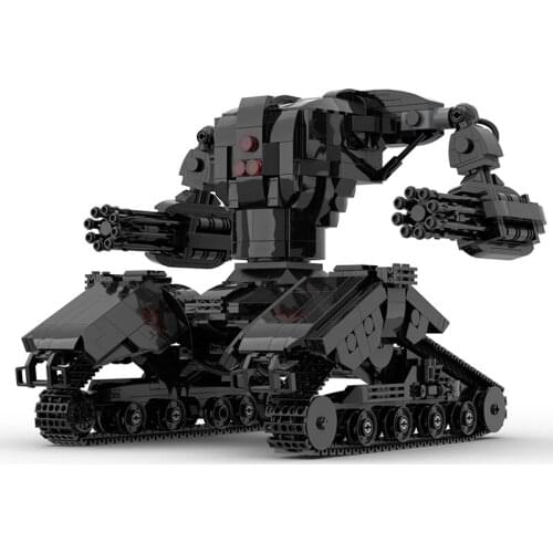 MOC Classic Mechanical Future Tank Hunter Killer Building Blocks Kit Arms Robot Bricks DIY Assemble Model Toys For Children Gift