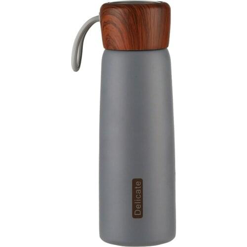 Korean style creative trend thermos mug male female student couple mug portable Harajuku fresh and simple stainless steel mug