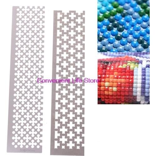 Drawing Ruler Diy Diamond Painting Embroidery 5d Square Drill Steel Dotting Rhinestone Point Drilling Tools