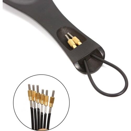 4Pcs Advanced 4/4 Violin tail gut Metal Core String Adjuster Tie Violin Tailpiece