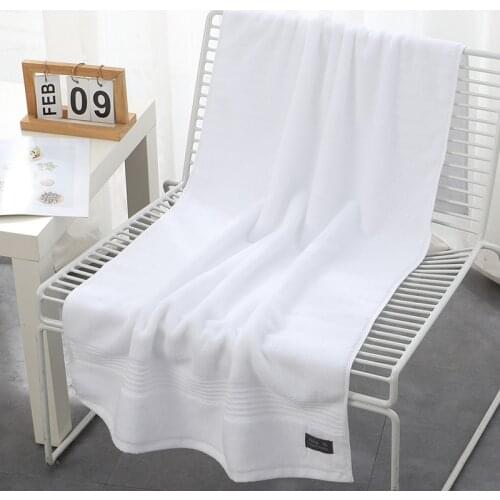 Soft Cotton Bath Towels for Adults Kids Absorbent Terry Bathroom Beach Face Sheet for Outdoor Swimming SPA 70x140cm
