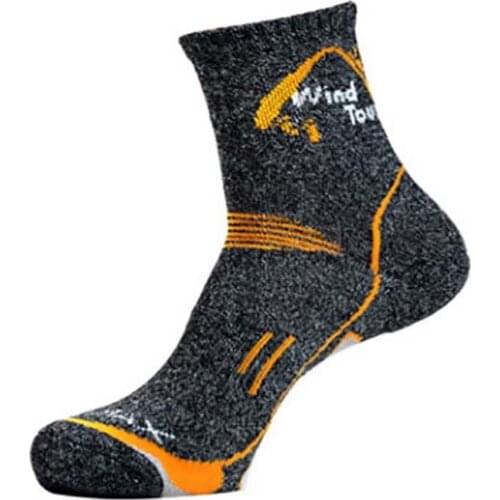 White High Quality Outdoor Men Knee-High Socks Professional Thicken Cotton Hiking Running Sport Breathable Socks