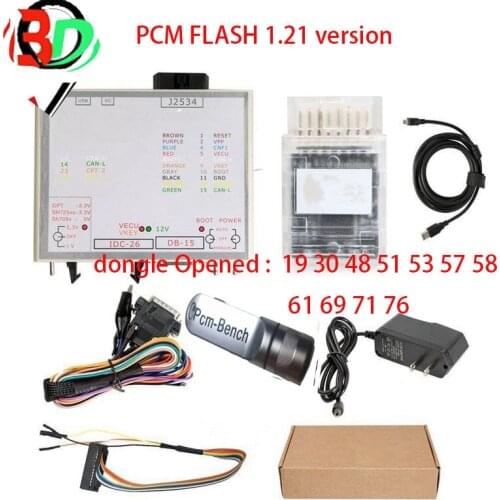 1.195 PCMFlash PowerBox for K/TM JTAG for Hitachi Tactrix Openport 2.0+ECUFLASH ECU Flash Cable with Brand-New Full Chip