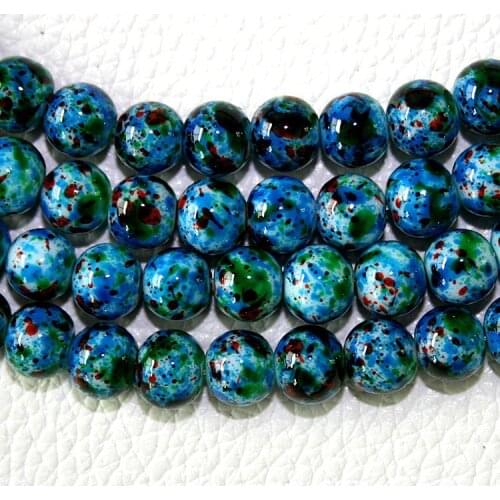 Latest Designed Approx 100pcs/lot 8mm Blue Glass Beads for Jewelry Making & DIY Beads BBD016-47